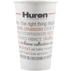 16 Oz Paper Cup - White - Hi-Speed