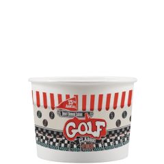 16 Oz Paper Food Container - White - Digital