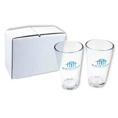 16 Oz Pint Glass - Gift Set Of 2