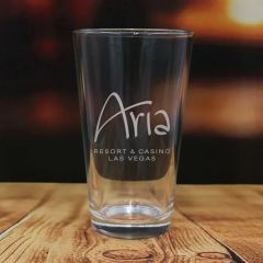 16 Oz Pint Glass - Usa, Laser, Premium