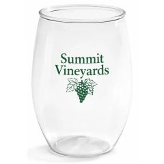 16 Oz Plastic Stemless Wine Glass