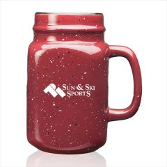 16 Oz. Savannah Speckle Ceramic Mason Jar
