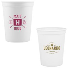 16 Oz Stadium Cup - White - Digital