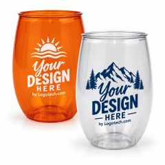 16 Oz Stemless Wine Glass