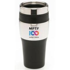 16 Oz Travel Stainless Vacuum Insulated Coffee Cup W/ Lid