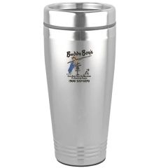 16 Oz Travel Stainless Vacuum Insulated Coffee Mug W/ Lid