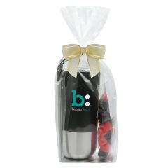 16 Oz Tumbler W/Stainless Steel Straw & Gummy Fruit Candy