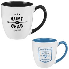 16 Oz Two-Tone Ceramic Bistro Mug