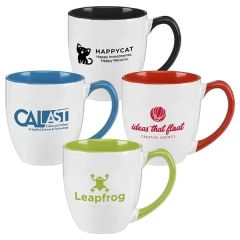 16 Oz Two-Tone Ceramic Bistro Mug