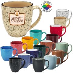16 Oz Designer Speckled Bistro Mug, Spot Color