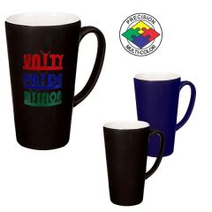 16 Oz Two-Tone Satin Cafe Latte Mug