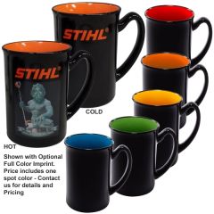 16 Oz Vanish Ink Two-Tone Mugs, Spot Color