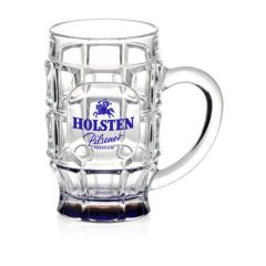 17.75 Oz Dimpled Glass Beer Mugs