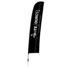 17 Ft Elite Blade Nylon Sail Sign Flag, 1-Sided, Ground Spike