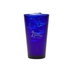 17 Oz Cobalt Pint Glass - Usa, Laser, Standard