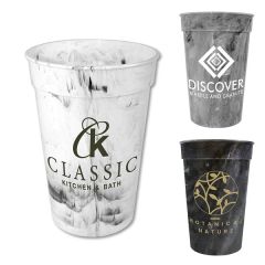 17 Oz Marble Stadium Cup