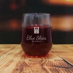 17 Oz Stemless Wine Glass, Laser, Premium