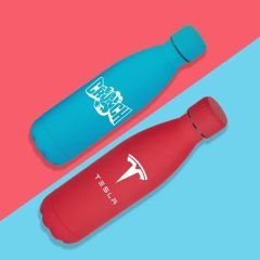 17 Oz Vacuum Insulated Matte Soft Touch Steel Bottle