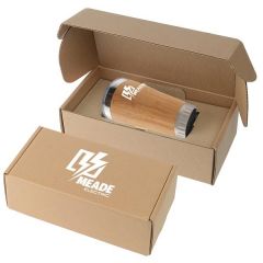 17 Oz Bamboo Stainless Steel Tumbler Gift Set