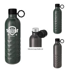 17 Oz. Custom Arlington Hammered Bottle In A Gift Box 