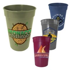 17 Oz Earth Tone Stadium Cup, Full Color Digital