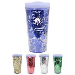 17 Oz Glamour Glitter Tumbler