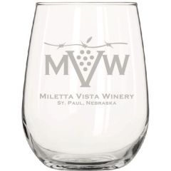 17 Oz Libbey Stemless White Wine