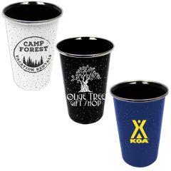 17 Oz Speckled Enamelware Tumbler