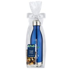 17 Oz Water Bottle With Energy Trail Mix Bar Gift Set