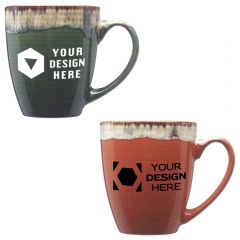 17 Oz Water Color Drip Ceramic Mug