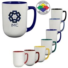 17 Oz Two-Tone Arlen Mug With Color Handle