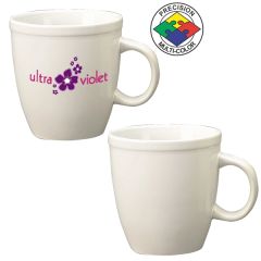 17 Oz Vitrified White Mocha Mug