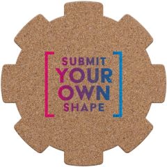 1/8 Inch Cork Coaster Custom Shape