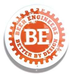 18 Inch Embossed Aluminum Circle Sign