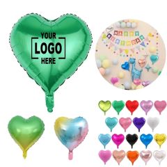 18 Inch Heart Shaped Mylar Foil Balloons