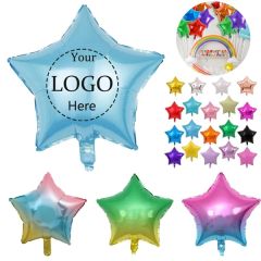 18 Inch Star Shaped Mylar Foil Balloons
