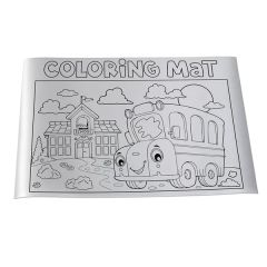 18 Inch X 12 Inch Badge Satin Coloring Mat - Sublimation