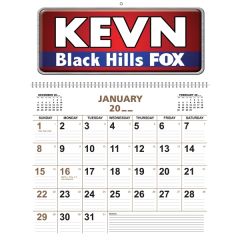 18 Inch X 25 Inch Wire-Bound Apron Calendar
