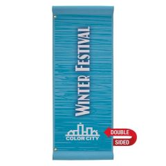 18 Inch X 48 Inch Fabric Boulevard Banner Double-Sided
