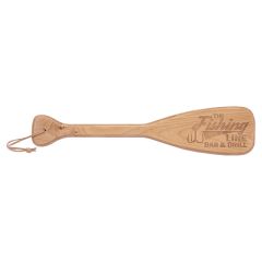 18 Inch X 4 Inch Boat Paddle With Leather String