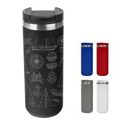 18 Oz. Full Laser Sienna Stainless Steel Bottle