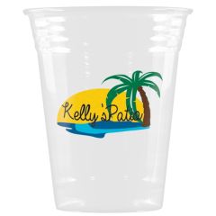 16/18 Oz Soft Sided Clear Plastic Cup - Hi-Speed