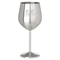 18 Oz Stainless Steel Stemmed Wine Glass
