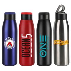 18 Oztravel Stainless Insulated Bottle W/ Lid & Handle