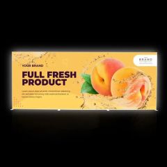 19.69 Ft W X 7.87 Ft H Double Print SEG Lightbox Toolless Assembly