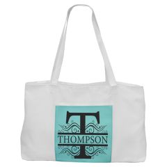 19 Inch X 12 Inch White Bag With 5 Inch Laserable Leatherette Gusset