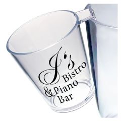 1.5 Oz Clear Plastic Hook Shot Glass
