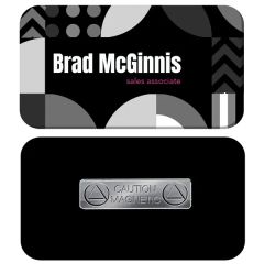 1.5 X 3 Name Badge - Magnet Back