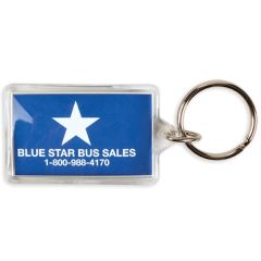 1.875 Inch X 2.875 Inch Rectangle Acrylic Key Ring