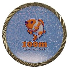1 1/2 Inch Custom Texture Tone Double Sided Coin